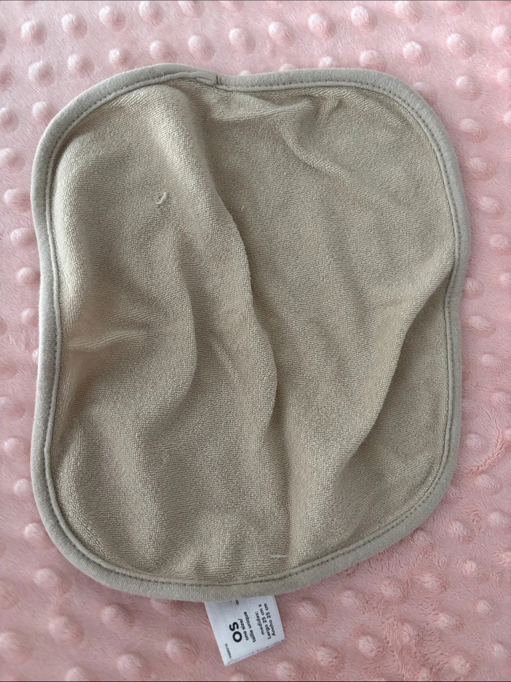 Carter's Neutral Tan & White Baby Washcloths
